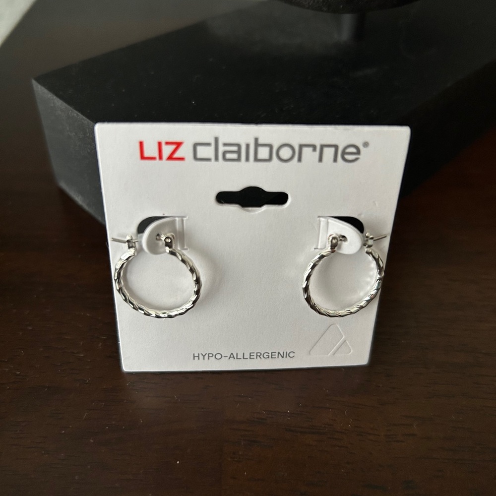 silver hoop earrings